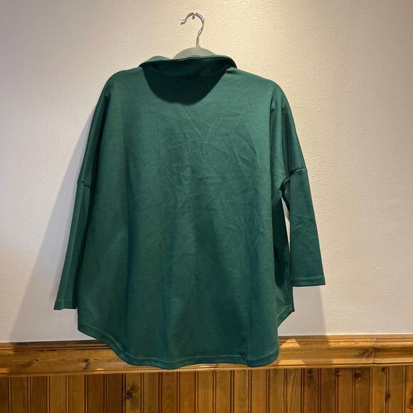 Tuckernuck Pomander Place Easy Polo in Jaguar Green XS/S - Picture 9 of 9